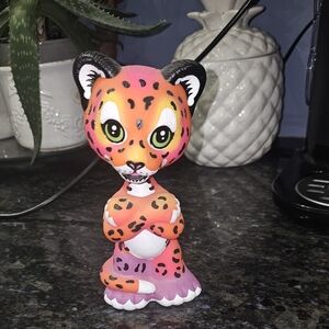 Extremely rare lisa frank hunter leopard bobblehead